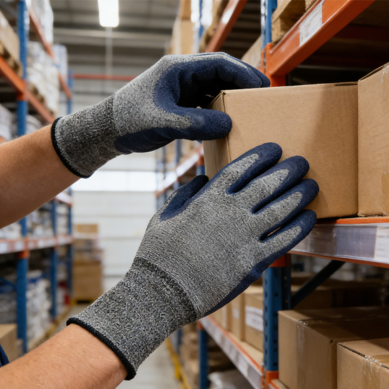 Nitrile Mechanic Glove - 1pcs Grey Blue Mechanical Maintenance Protective