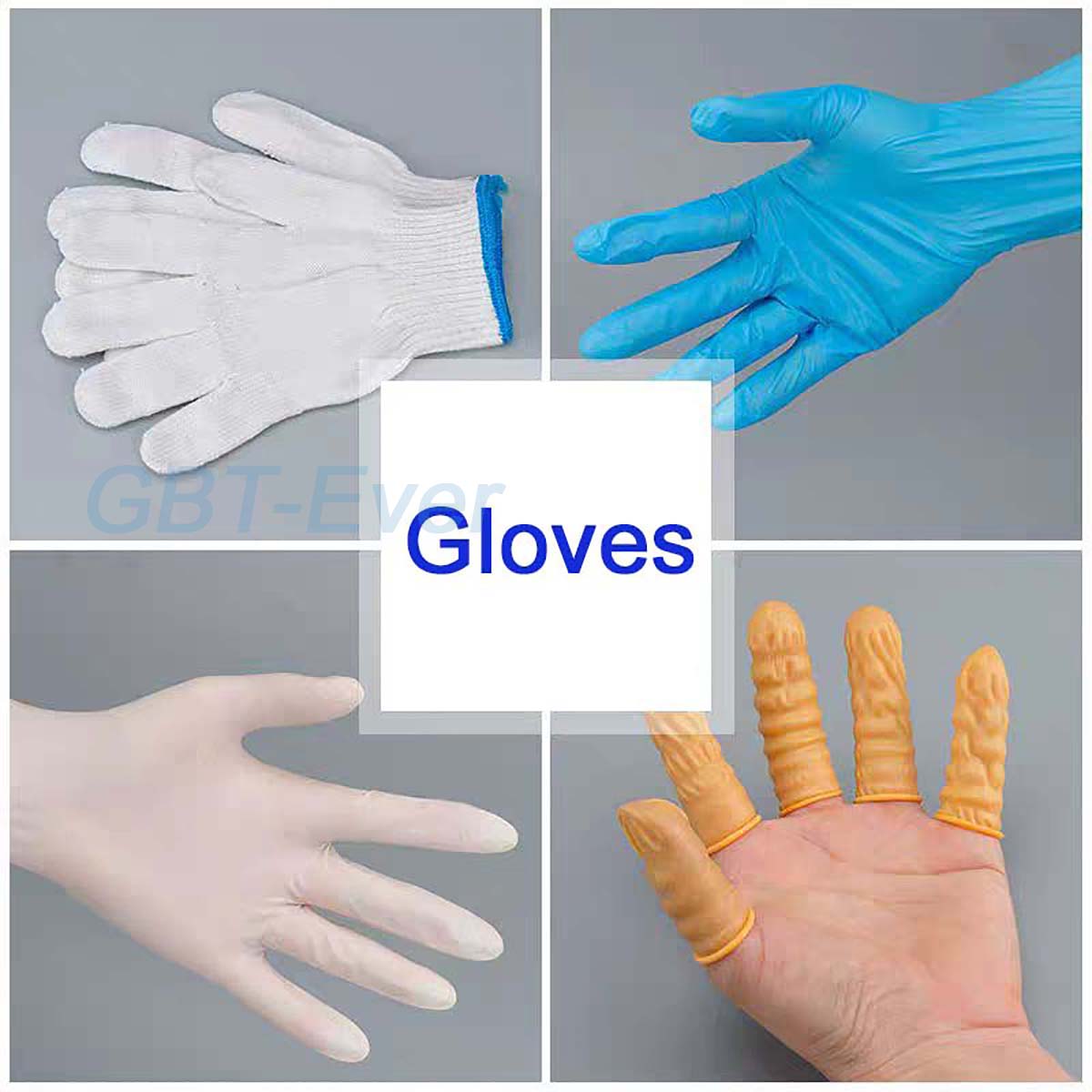 Rubber Glove Cleaning - 1 Pair Disposable Nitrile Rubber Gloves