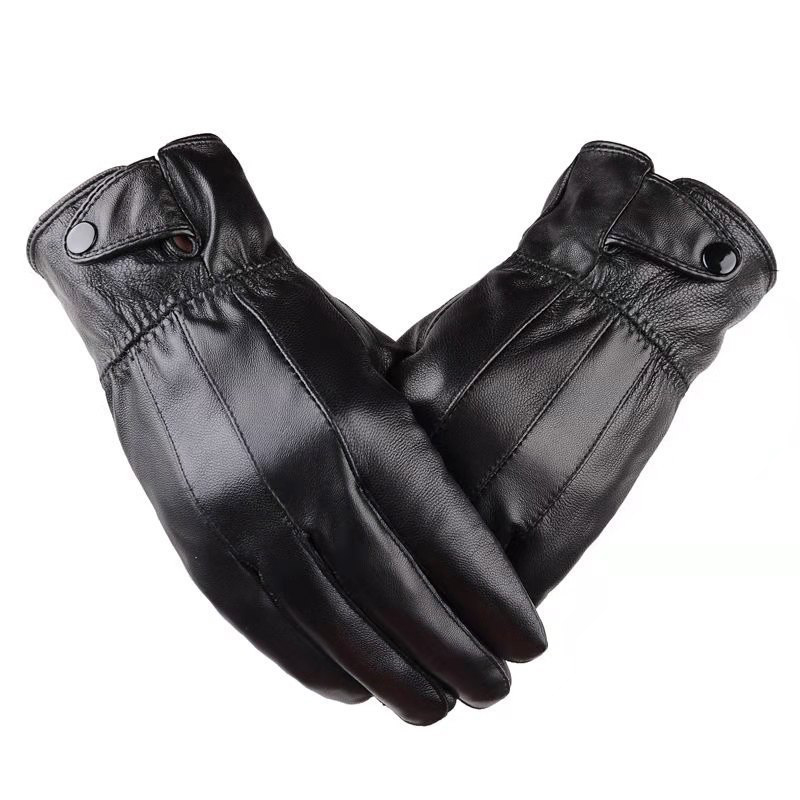 1pair Men's PU Leather Winter  - огляд і ціна Leather Driving Glove