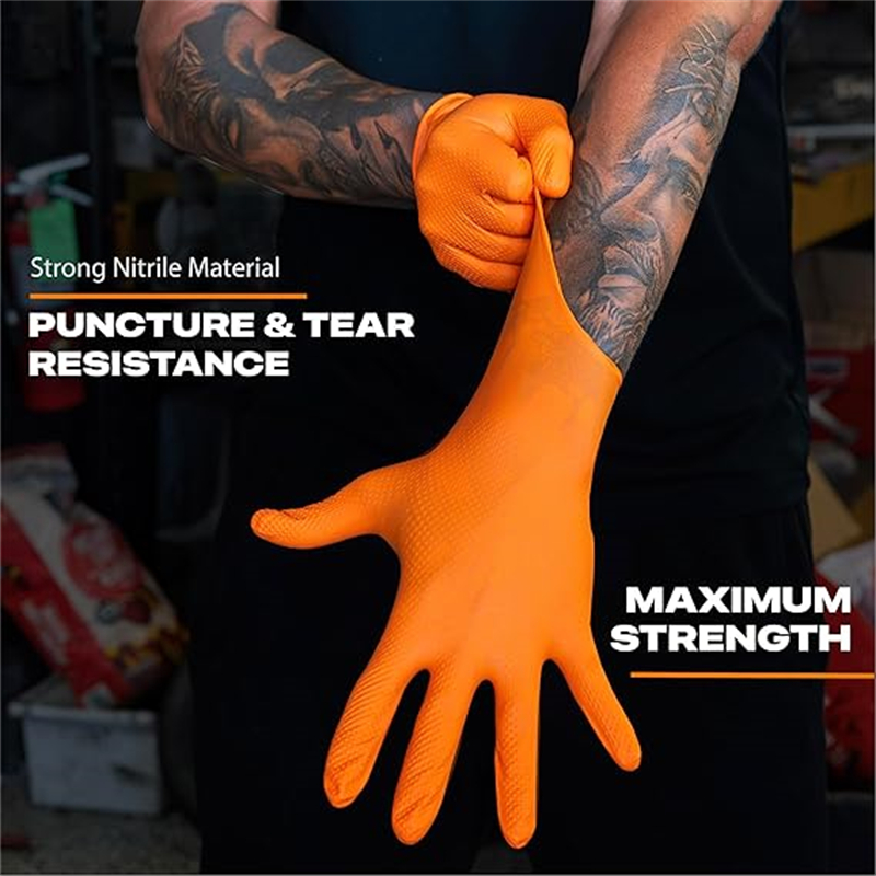 8mil Heavy Duty Industrial Ora - огляд і ціна Nitrile Mechanic Glove