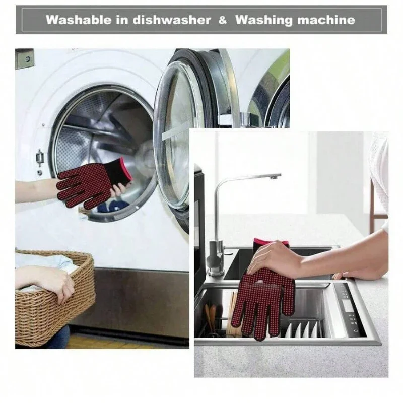 1 Pair Non-Slip Silicone BBQ G - огляд і ціна Oven Mitt Silicone