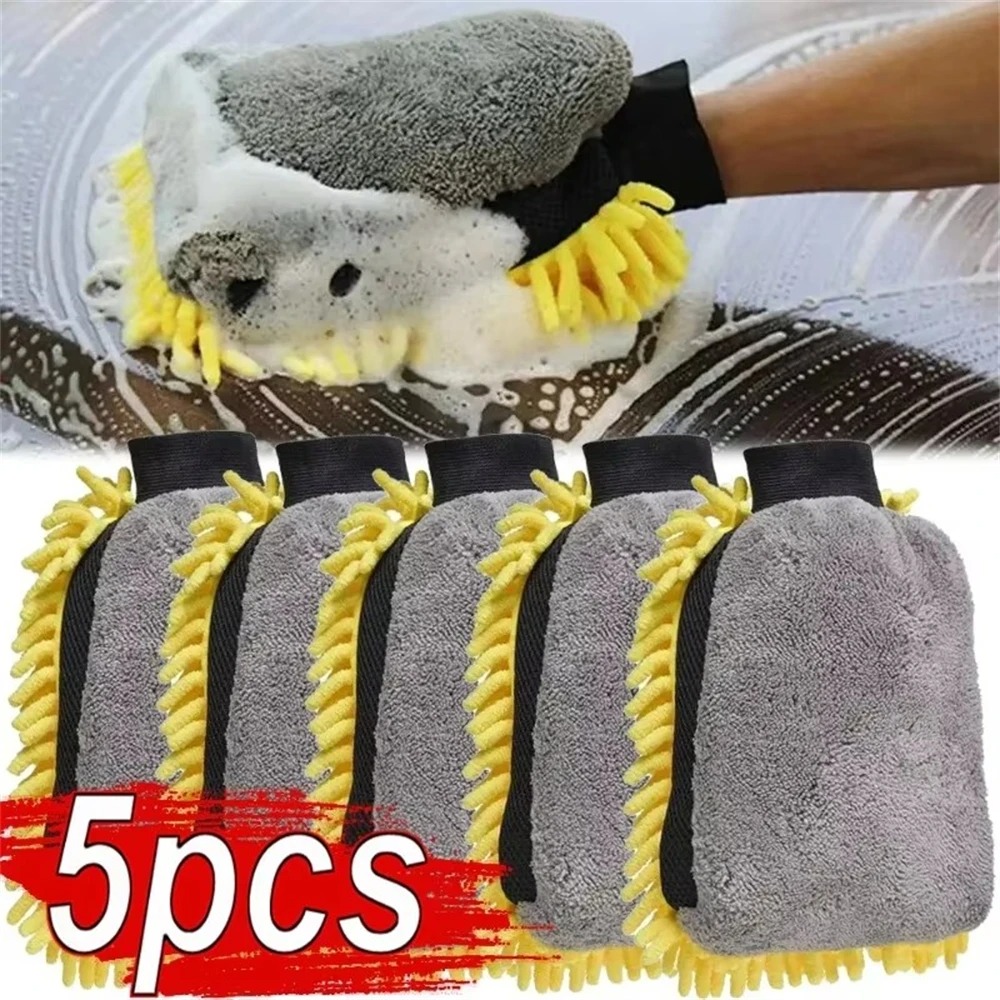 1/5pcs Car Washing Gloves Wate - огляд і ціна Gardening Glove Waterproof