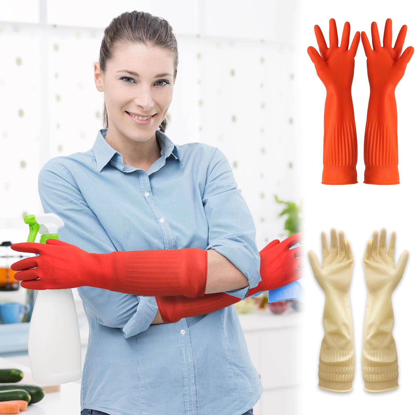 1pair Flexible Comfortable Rub - огляд і ціна Dish Glove Rubber