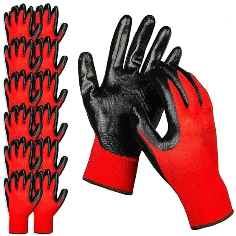 4/20PCS Nitrile Coated Safety  - огляд і ціна Nitrile Mechanic Glove