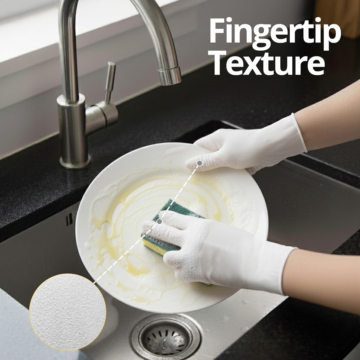White Disposable Nitrile Glove - огляд і ціна Rubber Glove Cleaning