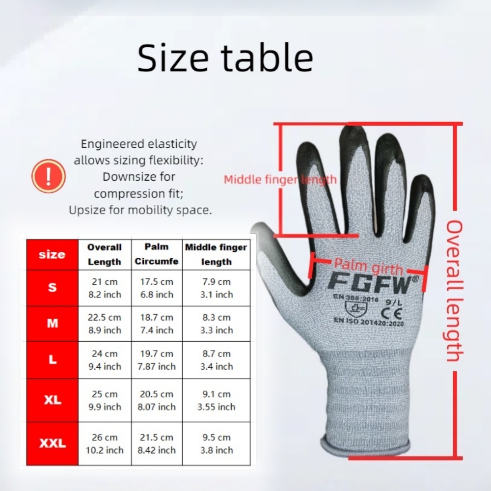 3 Pairs Soft Breathable Spande - огляд і ціна Nitrile Mechanic Glove