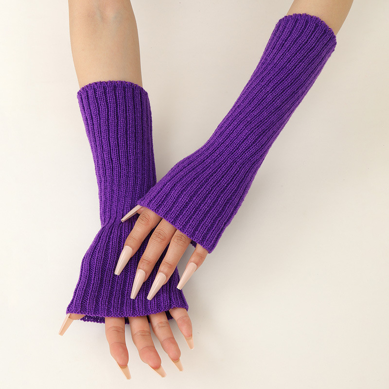Girls Colorful Warm Knitted Ar - огляд і ціна Fingerless Glove Knit