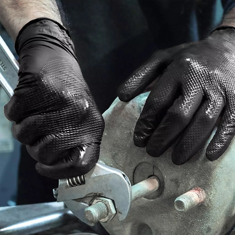 30/50PCS Black Nitrile Gloves  - огляд і ціна Nitrile Mechanic Glove