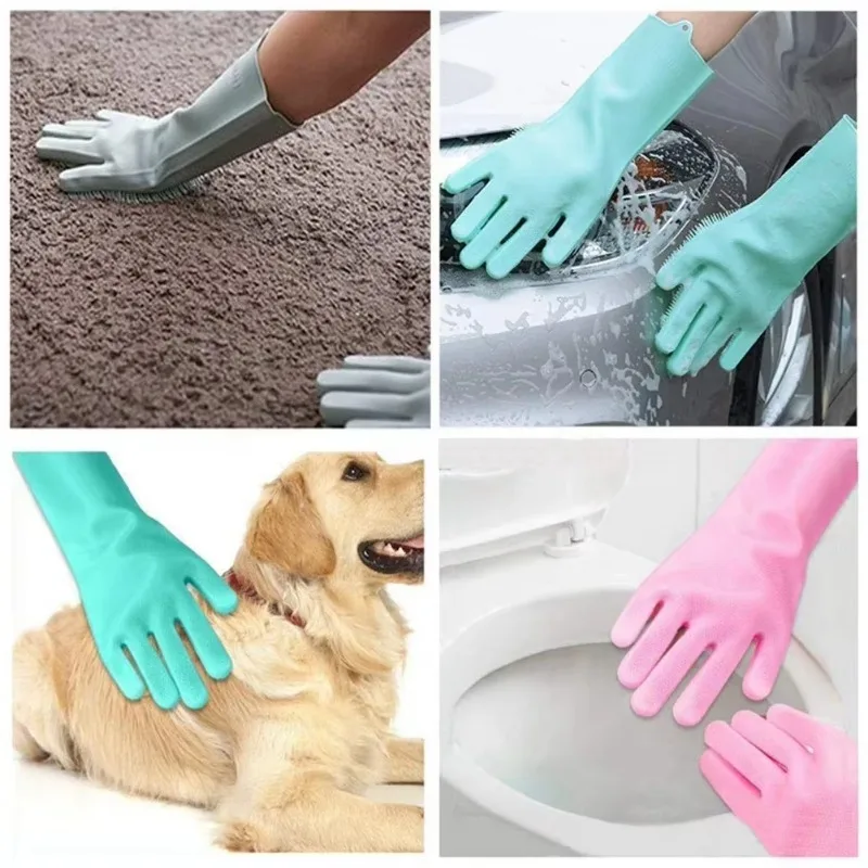 1pc Silicone Dishwashing Glove - огляд і ціна Dish Glove Rubber