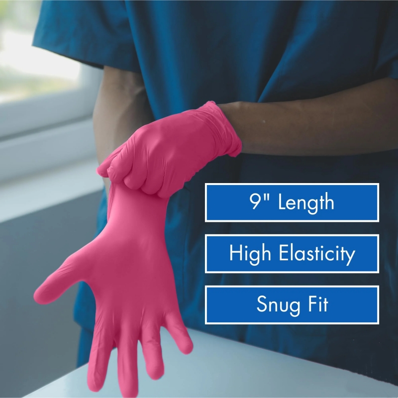 20/50/100PCS Fuchsia Nitrile D - огляд і ціна Latex Disposable Glove