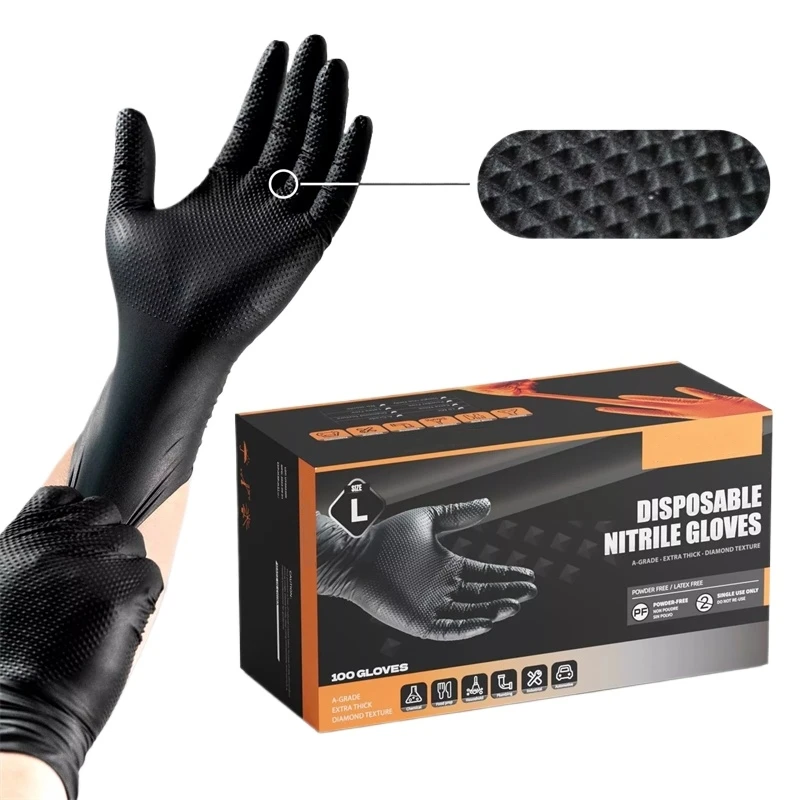 Industrial Black Nitrile Glove - огляд і ціна Nitrile Mechanic Glove