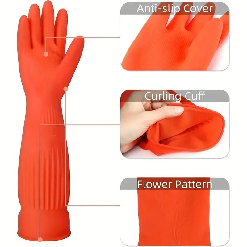Long Reusable Rubber Dishwashi - огляд і ціна Dish Glove Rubber