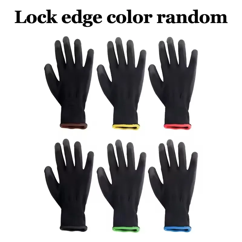 6/12/18PCS Black PU Coating Gl - огляд і ціна Nitrile Mechanic Glove