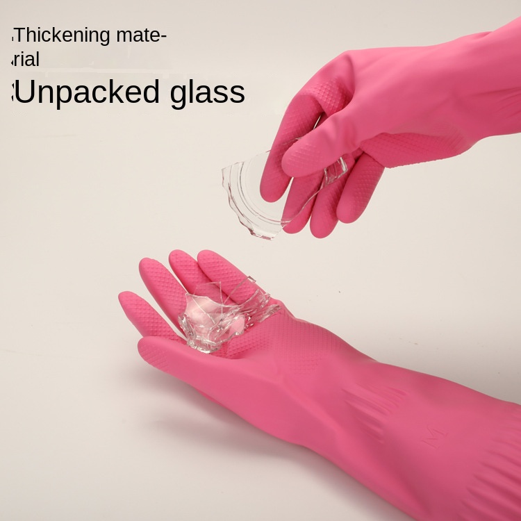 38cm Extra Thick Pink Rubber D - огляд і ціна Dish Glove Rubber
