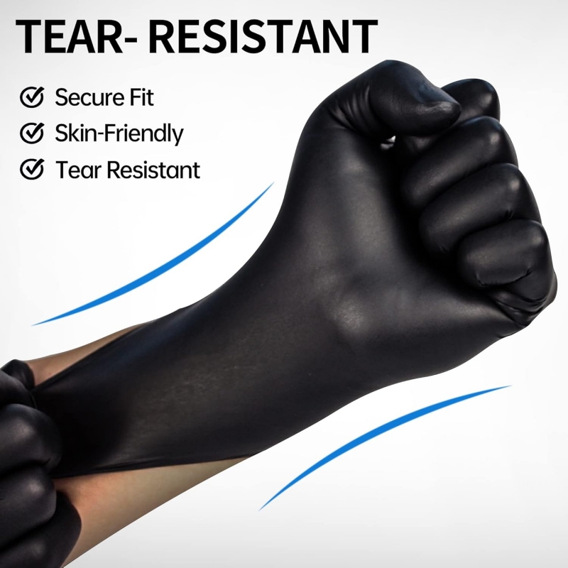 100PCS Black Nitrile Gloves Di - огляд і ціна Nitrile Mechanic Glove