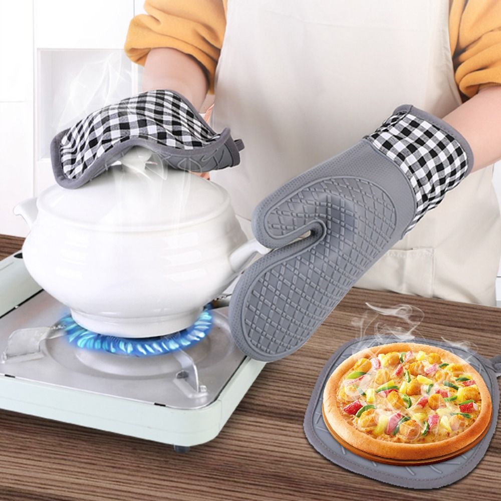Insulated Oven Gloves Silicone - огляд і ціна Oven Mitt Silicone