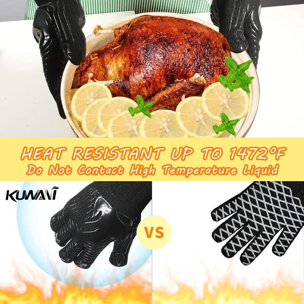 BBQ Gloves, 1472°F Heat Resist - огляд і ціна Heat Resistant Glove